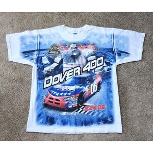 Dover‎ 400 Monster Mile Shirt Mens XL 2006 Nascar AOP Double Sided White